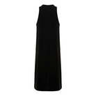 Close-up view of the Everyday Merino Dress featuring a scoop neckline