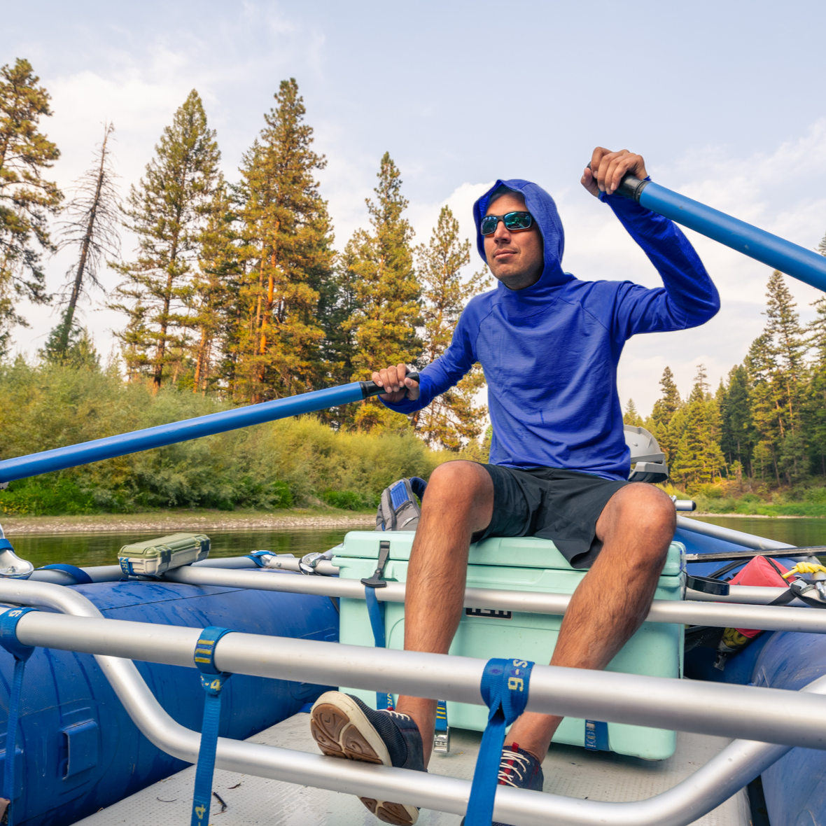 Men s Nuyarn Merino Lightweight Hoodie W RU Wool Co