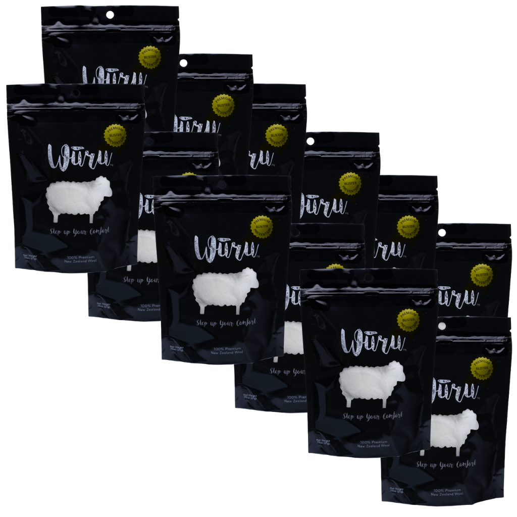 Wuru WURU Sports Wool - All Natural Blister Prevention – WŪRU Wool Co.