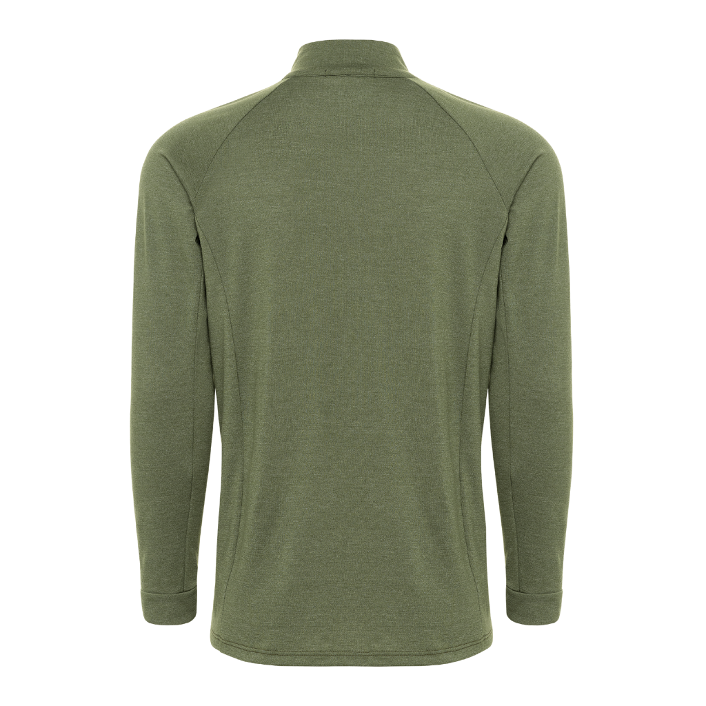 Army Olive Merino Wool Jersey - Long Sleeve