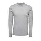Mens Long Sleeve Merino Shirt - grey - Made in America