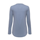 Womens Merino Long Sleeve Shirt - Blue - Made in America